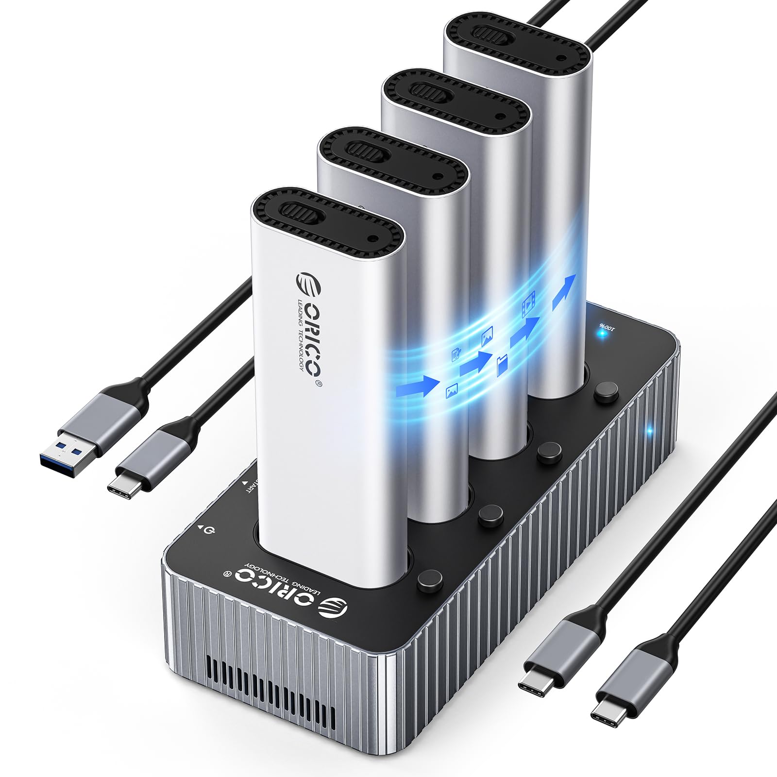 Amazon.com: ORICO 4 Bay SSD NVMe to USB C Hard Drive Docking